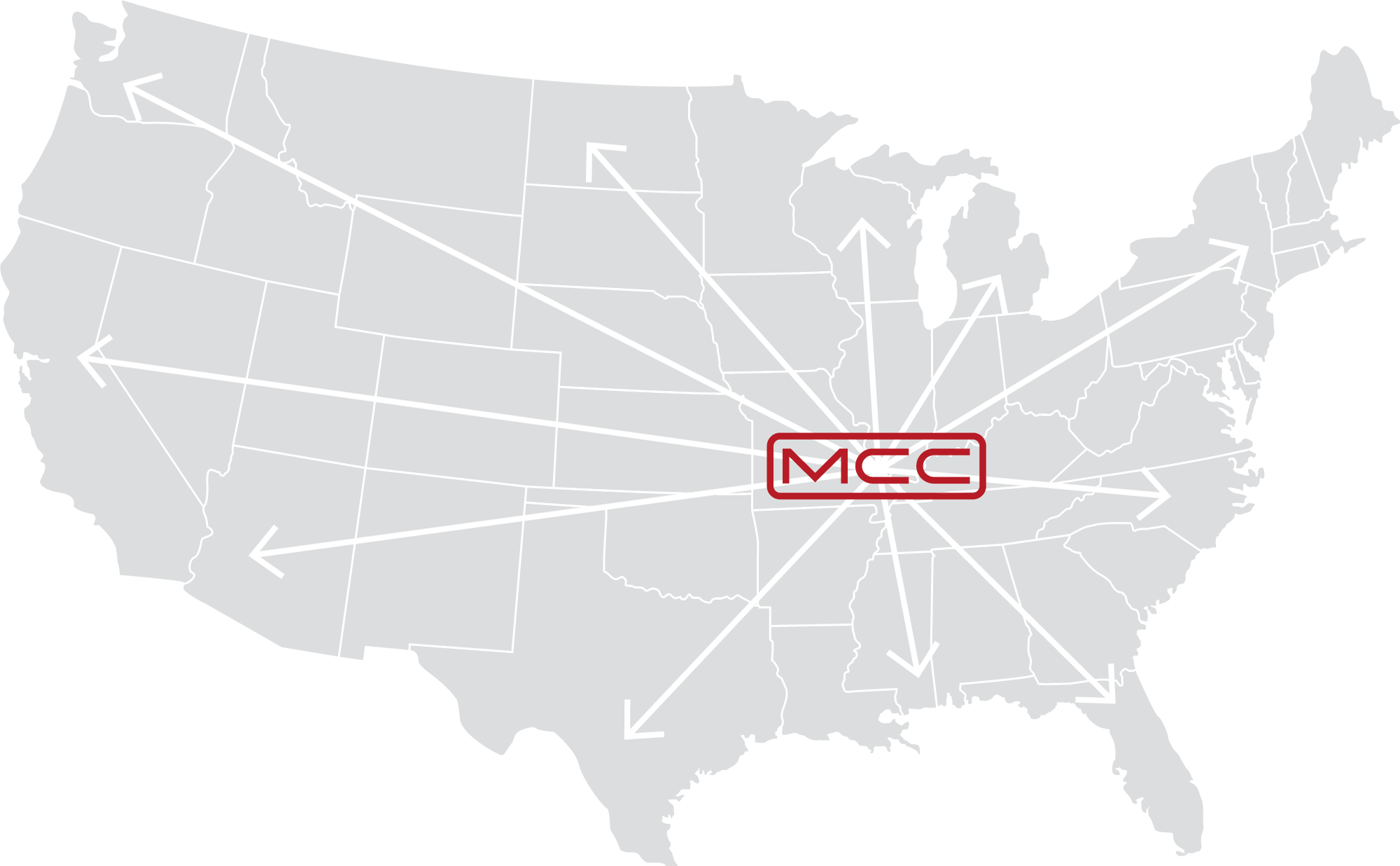 Major Custom Cable National Reach Map